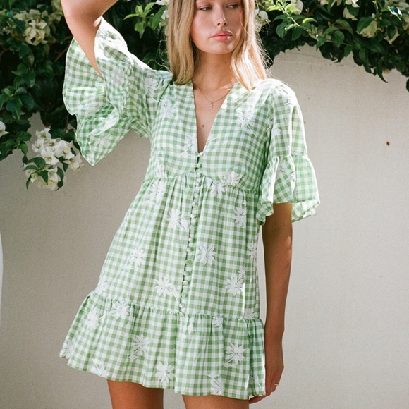 Sabo Skirt Dresses & Skirts - SABO Twyla Babydoll Dress Gingham